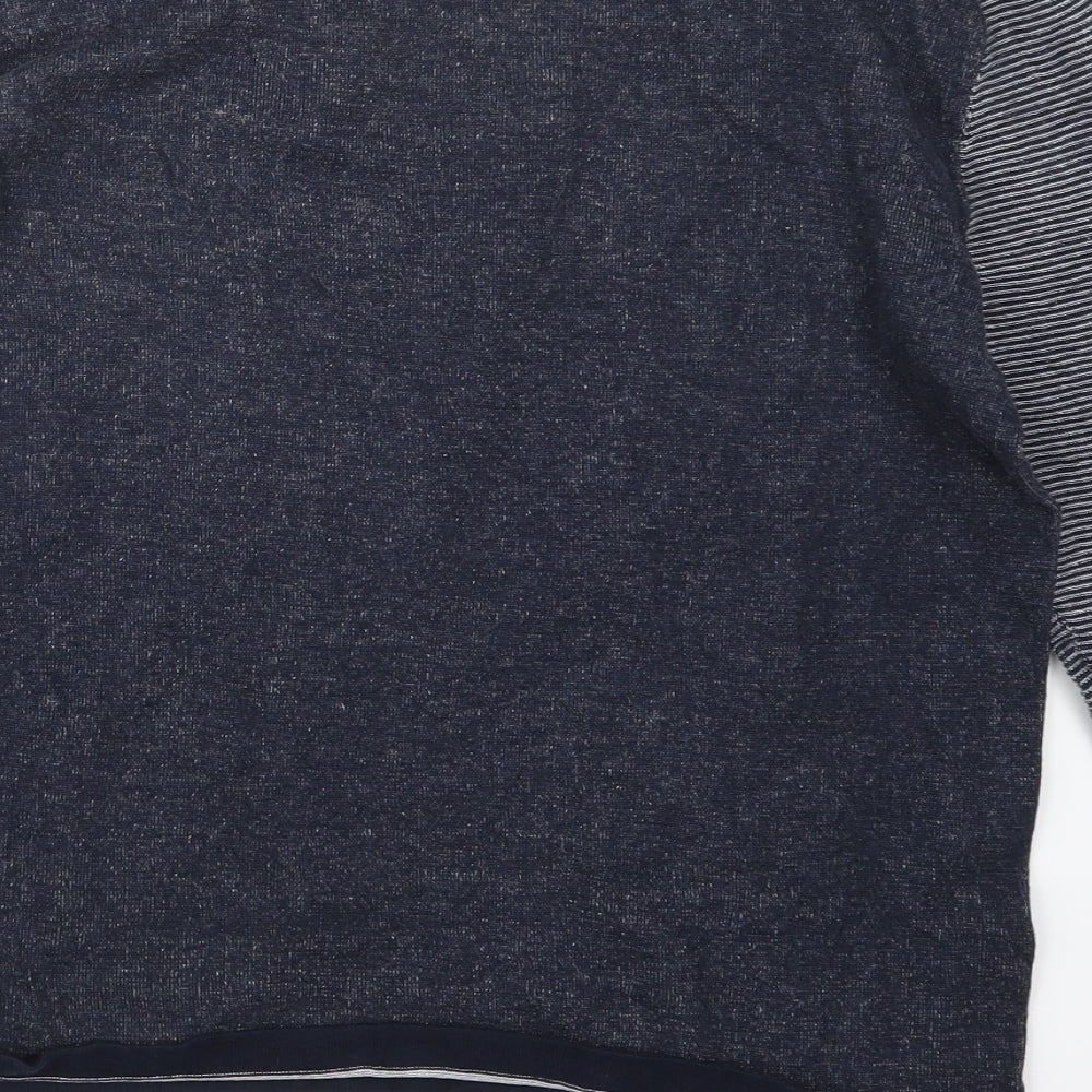 JACK & JONES Mens Blue  Knit Pullover Jumper Size M