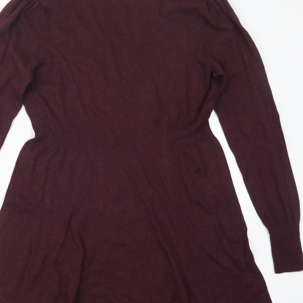 TU Womens Red  Knit Pullover Jumper Size 14  - Long