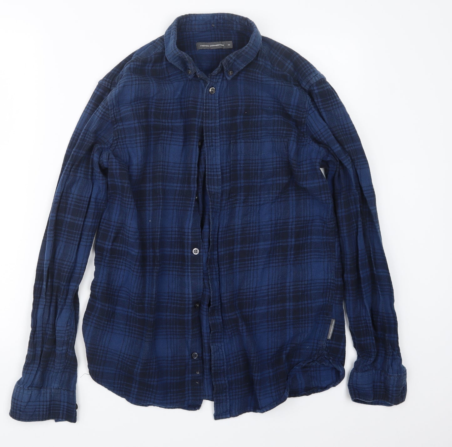 French Connection Mens Blue    Button-Up Size M
