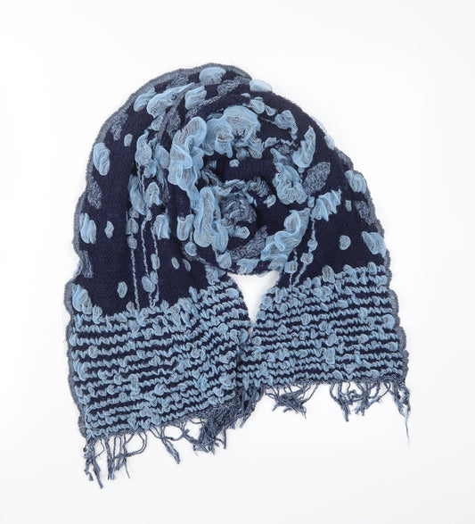 Front view of Preworn women’s blue scarf