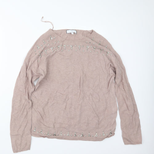NEXT Womens Pink  Knit Pullover Jumper Size 14