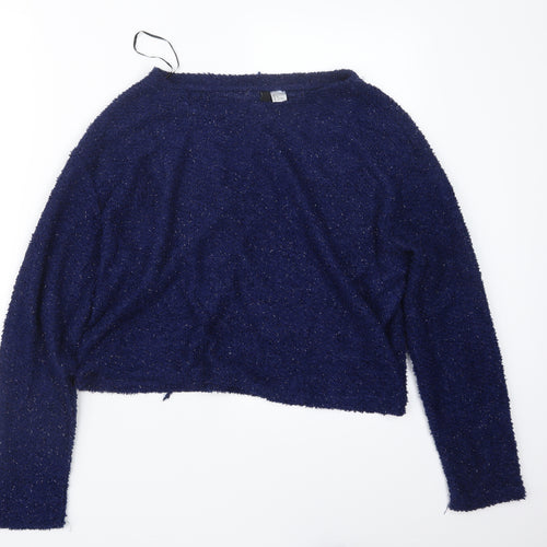 Divided by H&M Womens Blue  Knit Pullover Jumper Size L