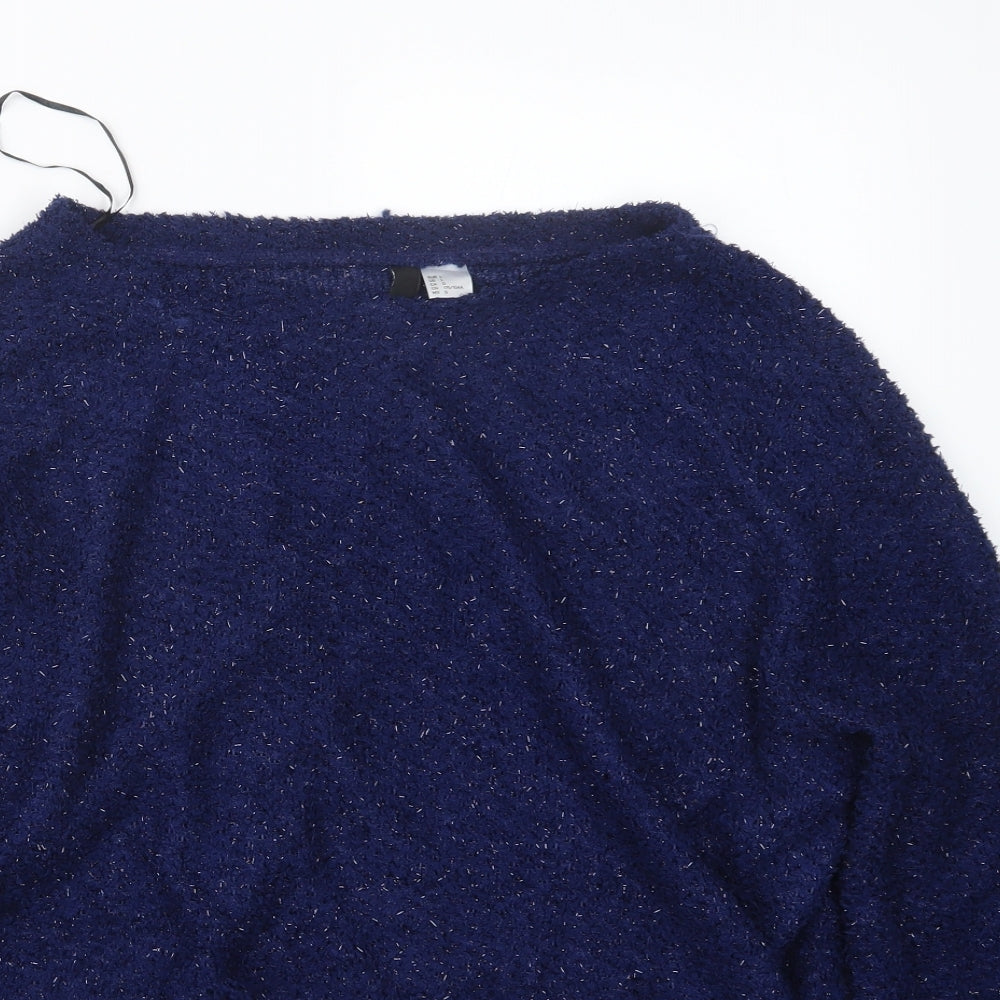 Divided by H&M Womens Blue  Knit Pullover Jumper Size L