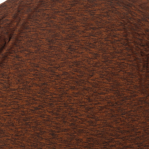 New Look Womens Brown   Basic T-Shirt Size S  - Open Shoulders