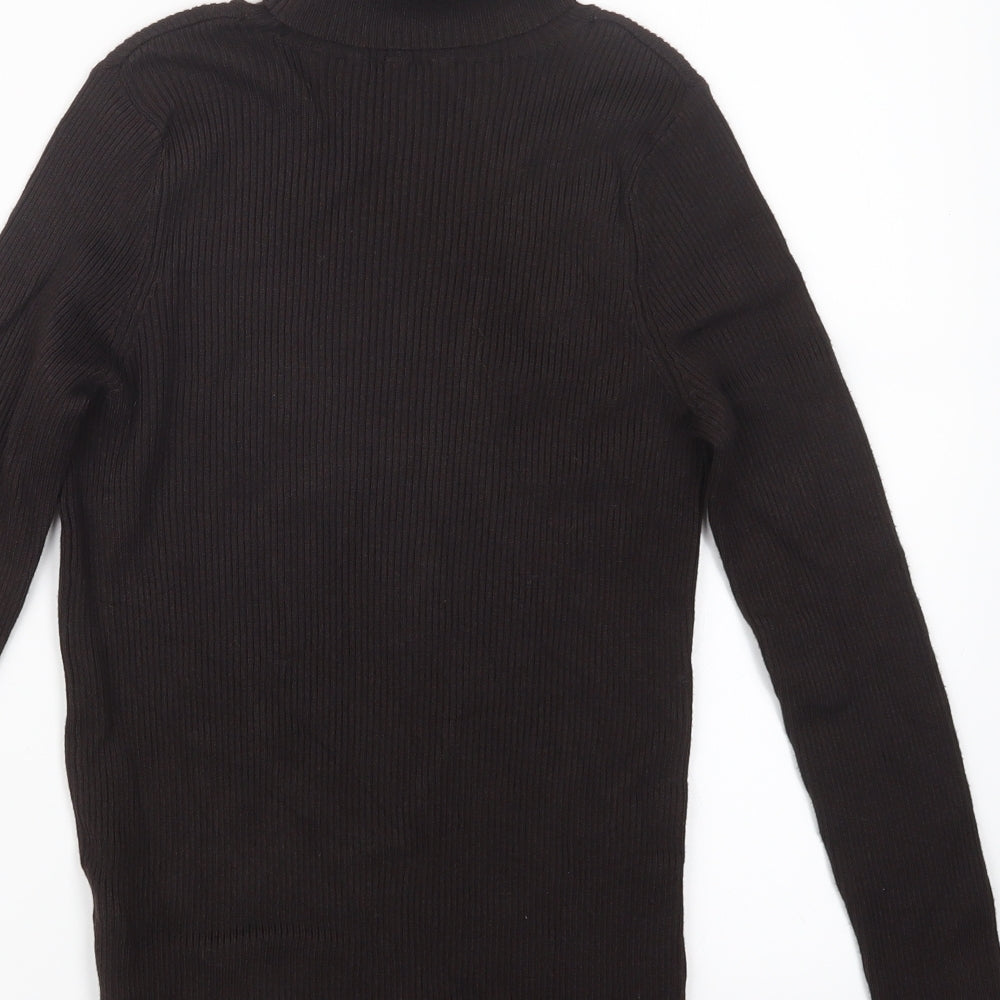Marks and Spencer Womens Brown  Knit Pullover Jumper Size 12