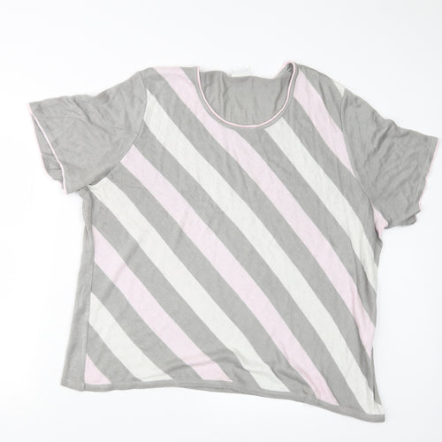LUCIA Womens Grey   Basic T-Shirt Size 24