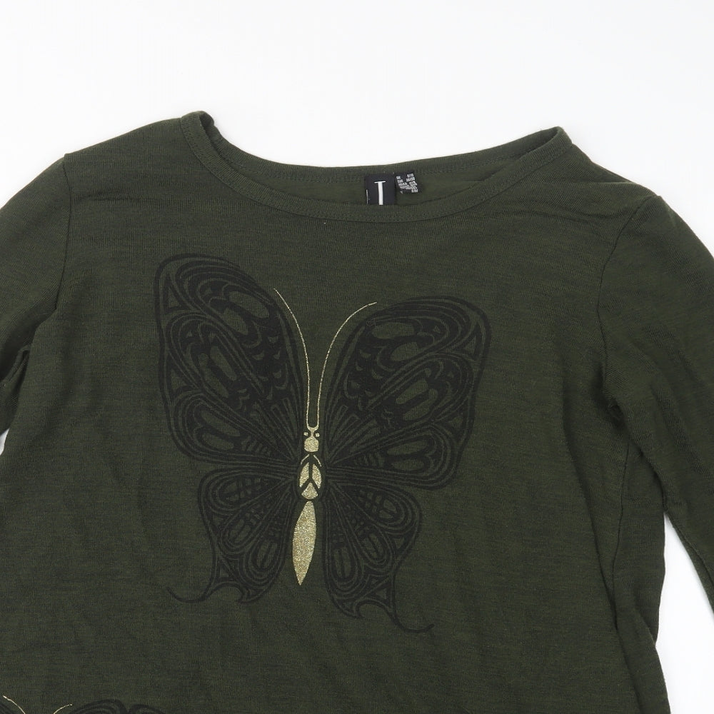 Izabel London Womens Green  Knit Pullover Jumper Size 8  - Long