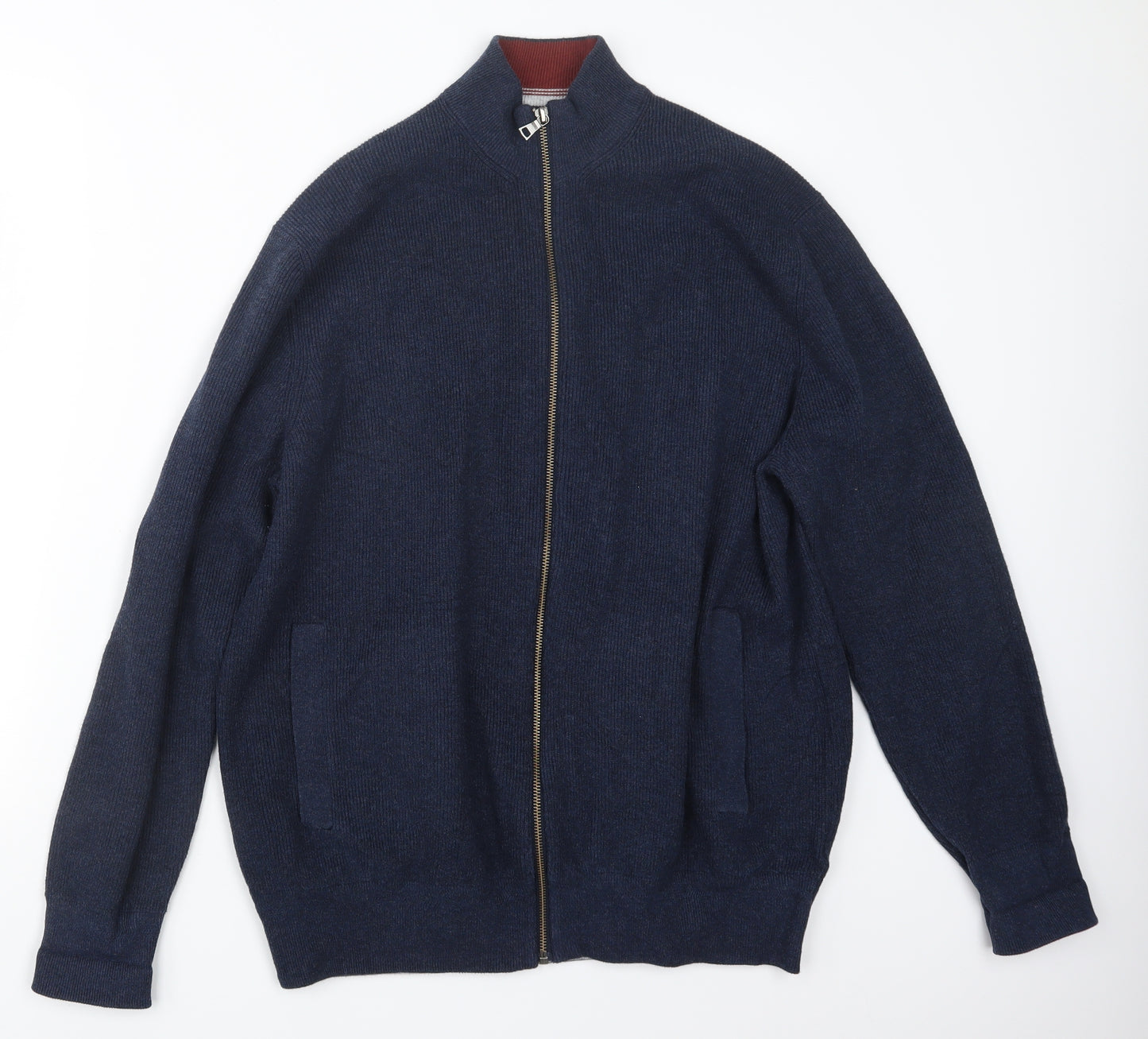 Marks and Spencer Mens Blue  Knit Jacket Coatigan Size 2XL