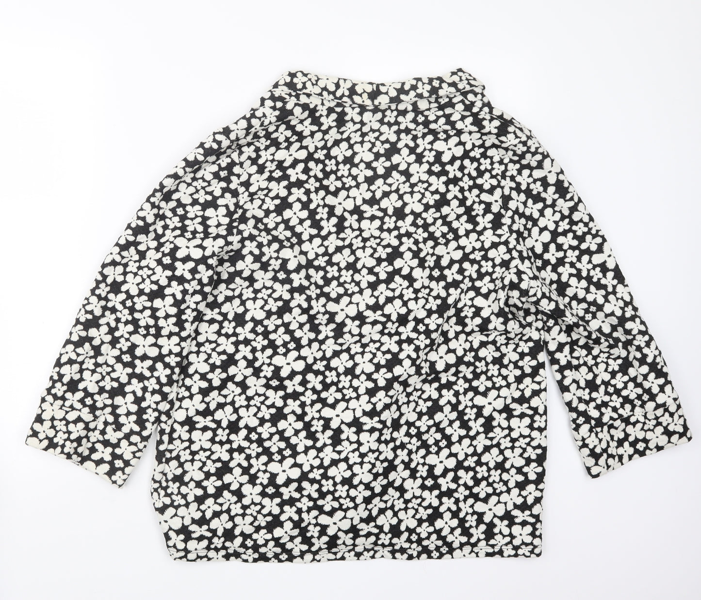 George Womens Black Floral  Jacket  Size 18