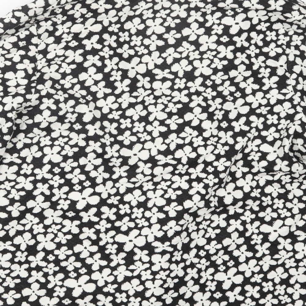 George Womens Black Floral  Jacket  Size 18