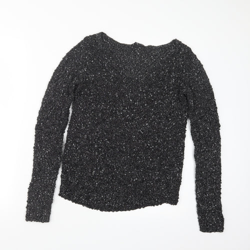 Club Monaco Womens Black   Pullover Jumper Size S