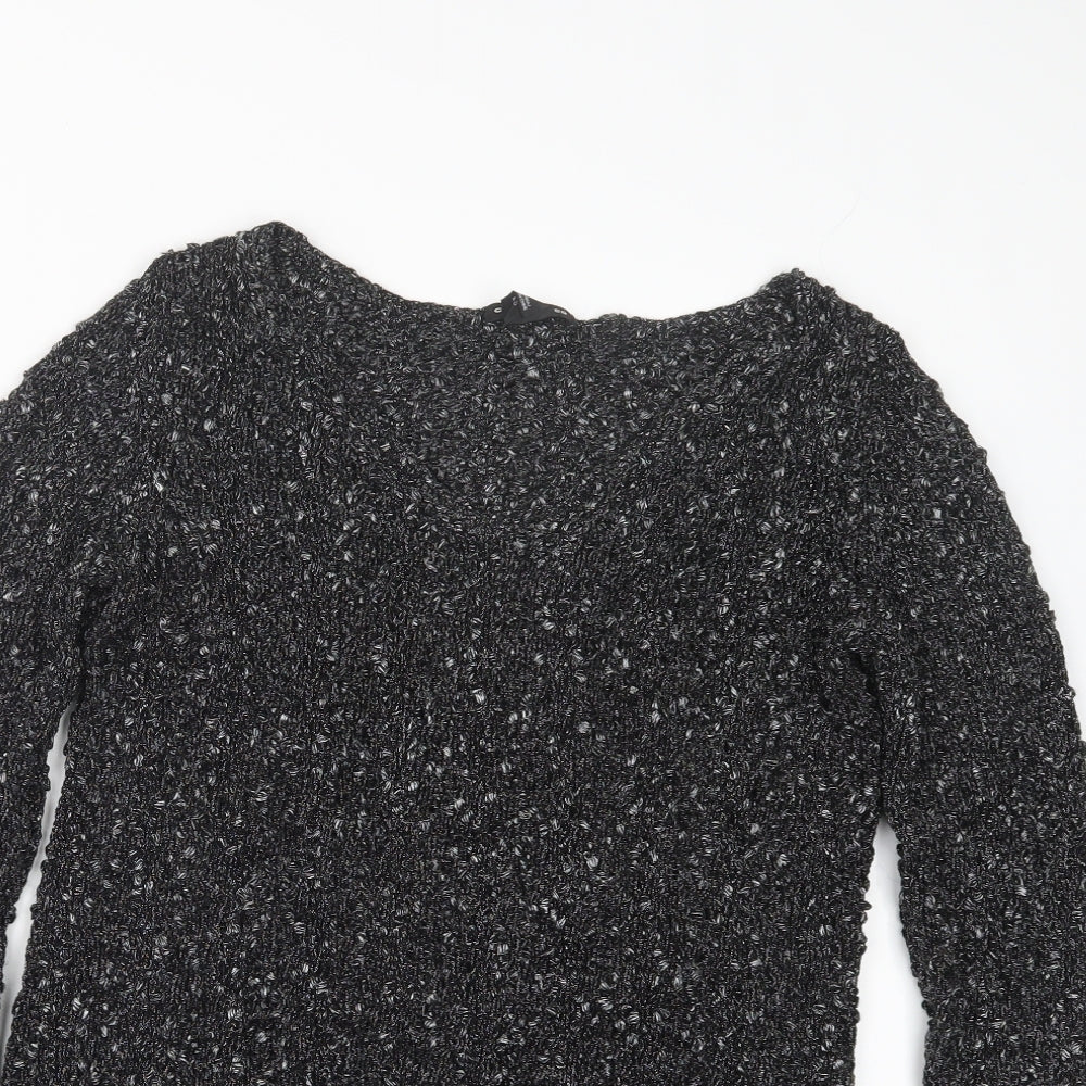 Club Monaco Womens Black   Pullover Jumper Size S