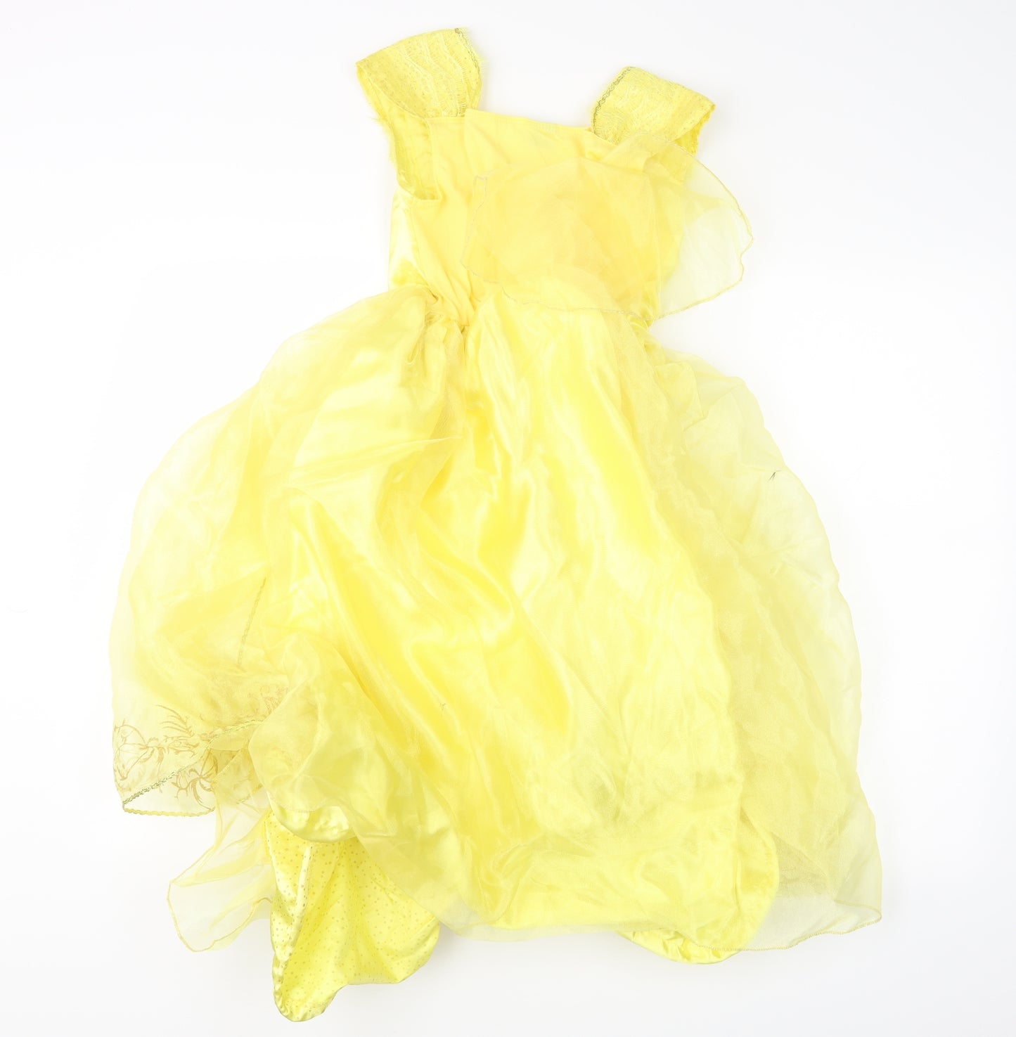 Disney Girls Yellow   A-Line  Size 7-8 Years  - Belle (Beauty & the Beast)