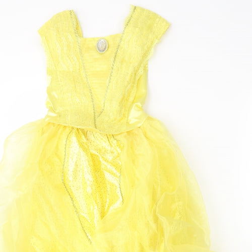 Disney Girls Yellow   A-Line  Size 7-8 Years  - Belle (Beauty & the Beast)