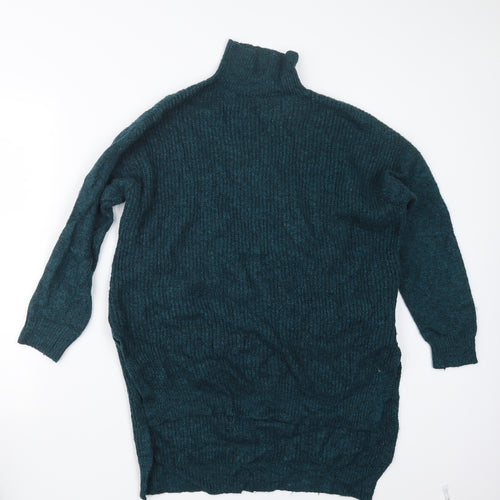 Bershka Womens Blue  Knit Pullover Jumper Size M