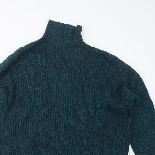 Bershka Womens Blue  Knit Pullover Jumper Size M