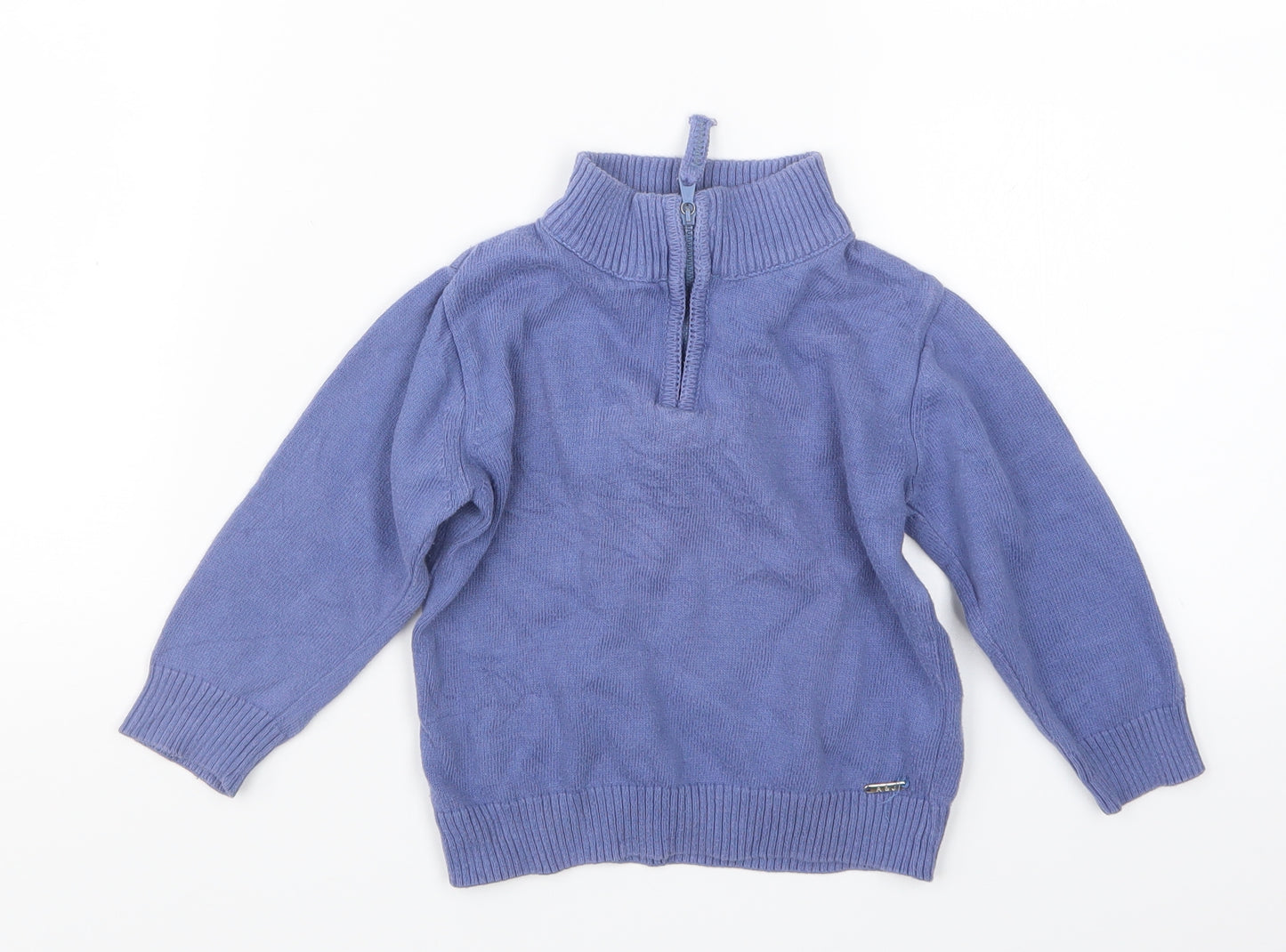 A&J Boys Blue  Knit Pullover Sweatshirt Size 3 Years