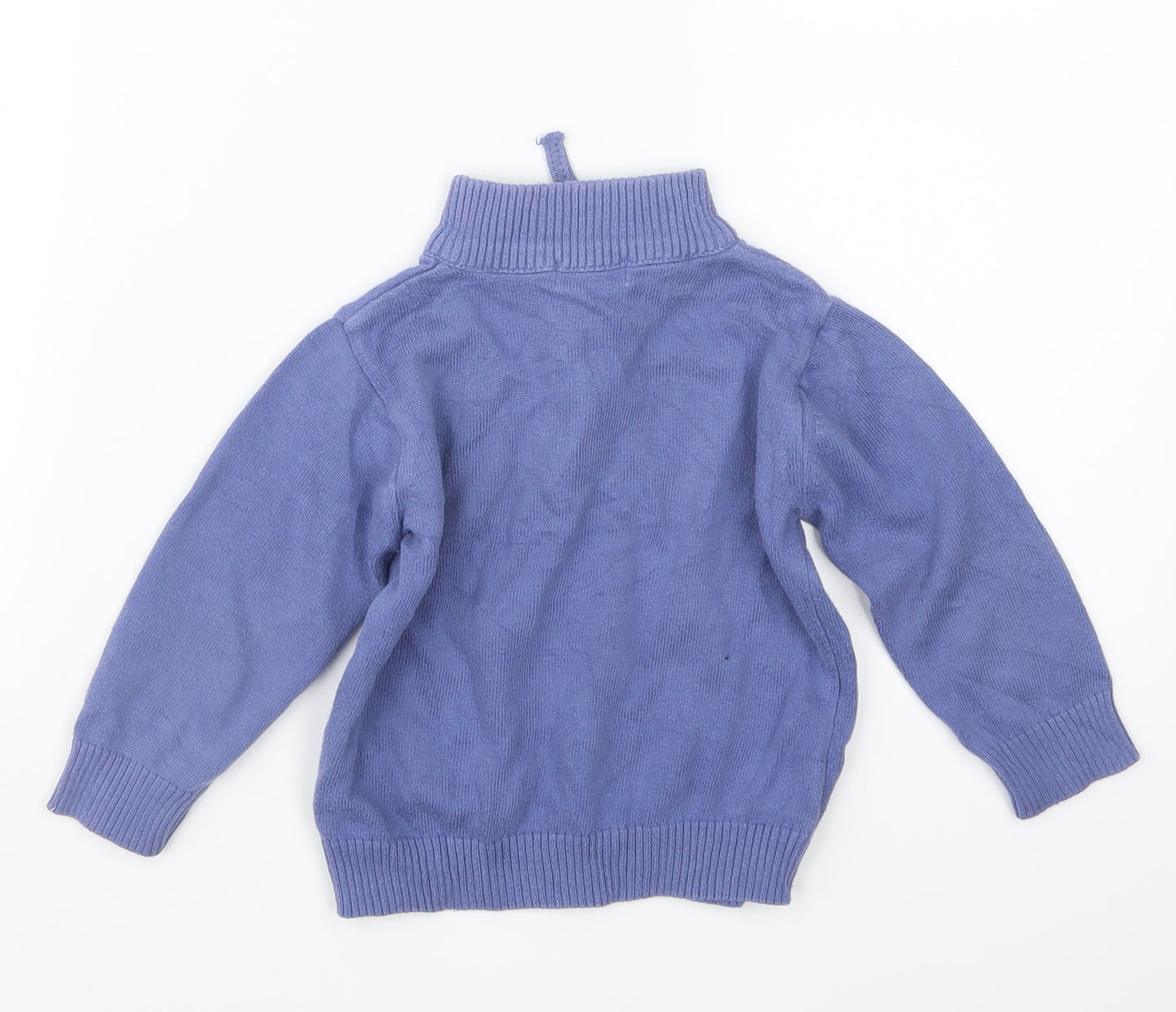 A&J Boys Blue  Knit Pullover Sweatshirt Size 3 Years