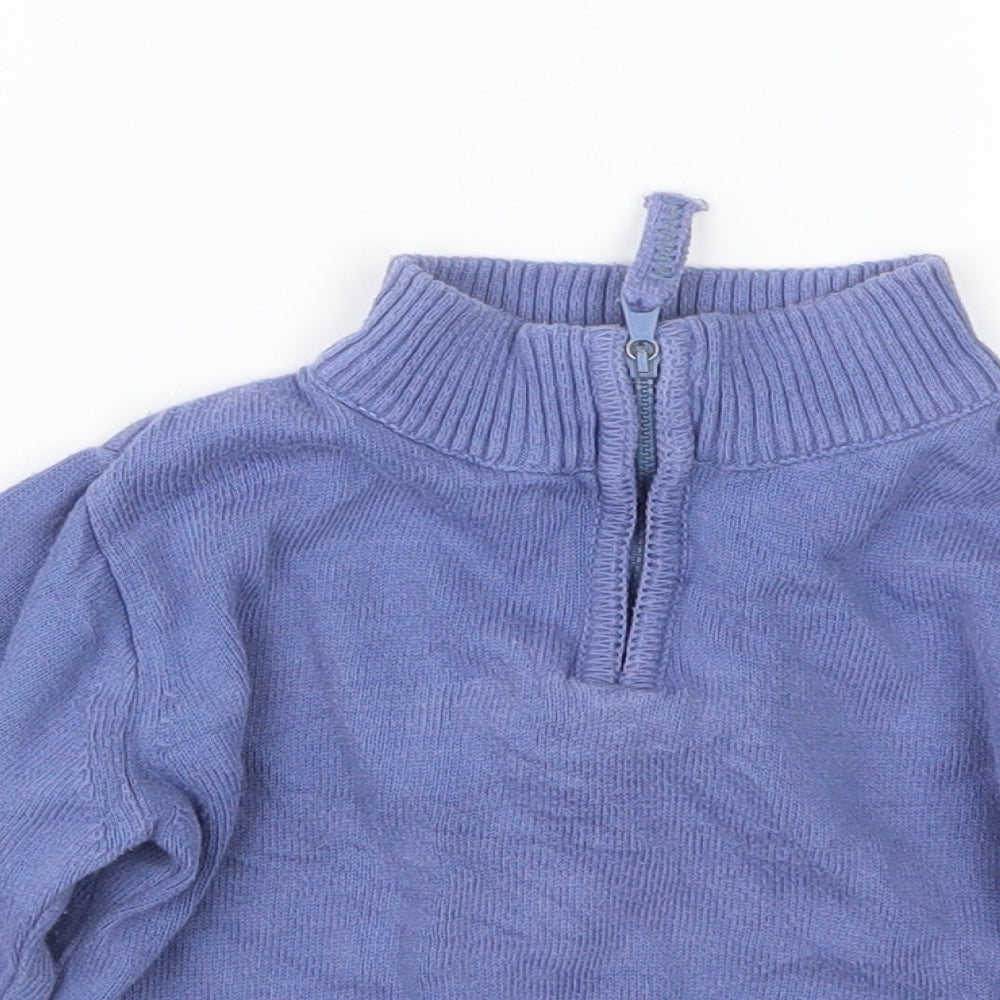 A&J Boys Blue  Knit Pullover Sweatshirt Size 3 Years