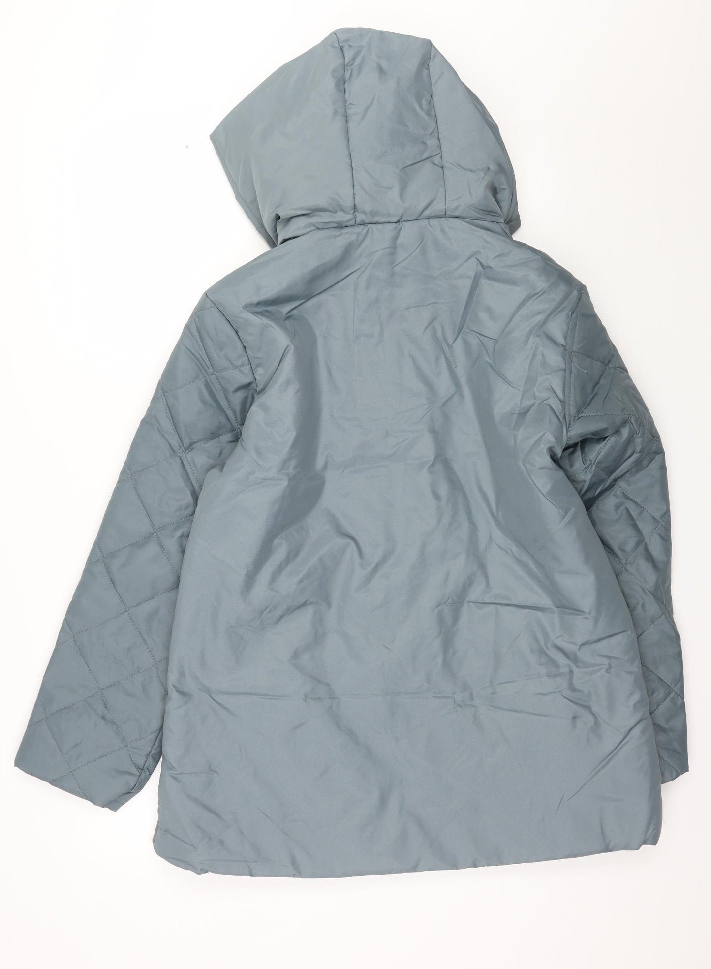Anne De Lancay Womens Grey   Parka Coat Size S