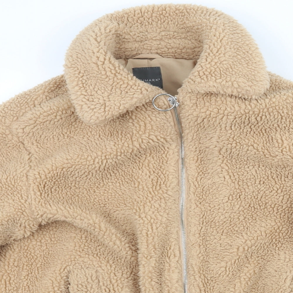 Primark Womens Brown   Jacket  Size 4  - Sherpa