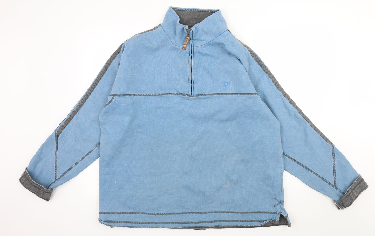 Fat Face Mens Blue  Jersey Pullover Sweatshirt Size XL