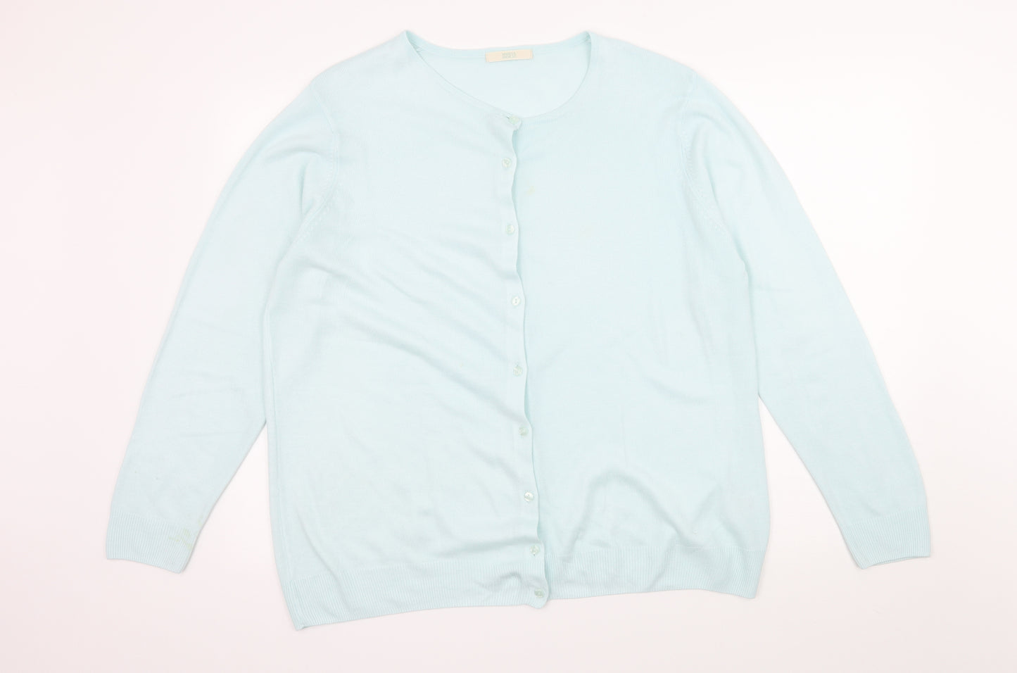 Marks and Spencer Womens Blue  Knit Cardigan Jumper Size 20