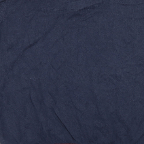 Boston Crew Mens Blue  Knit Pullover Jumper Size XL