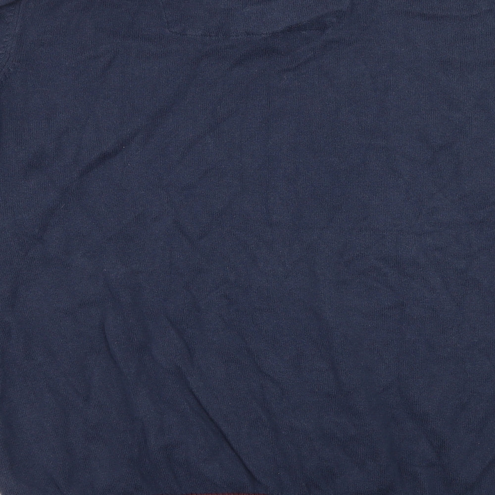Boston Crew Mens Blue  Knit Pullover Jumper Size XL