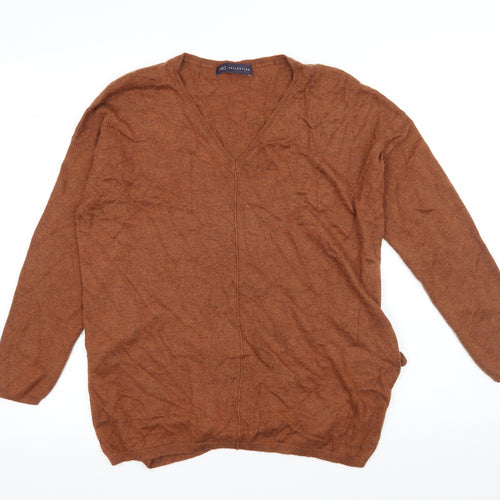 Marks and Spencer Womens Brown  Knit Pullover Jumper Size 8