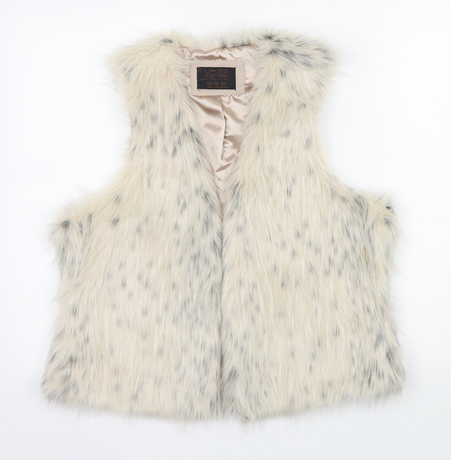 Atmosphere Womens Ivory   Gilet Jacket Size 16  - Faux Fur