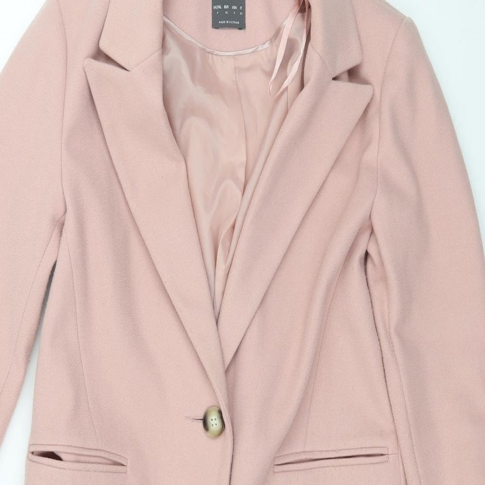 Primark Womens Pink   Overcoat Coat Size 4