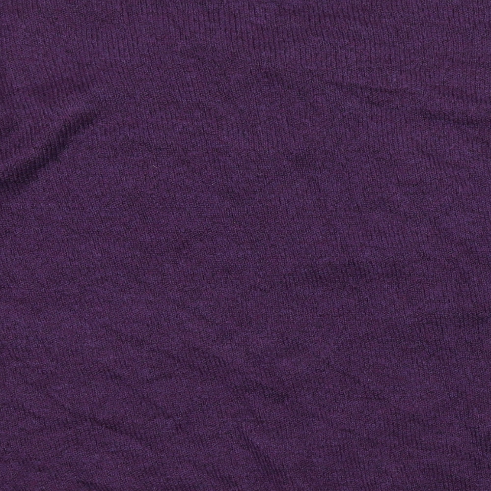 Roman Womens Purple  Knit Pullover Jumper Size 10