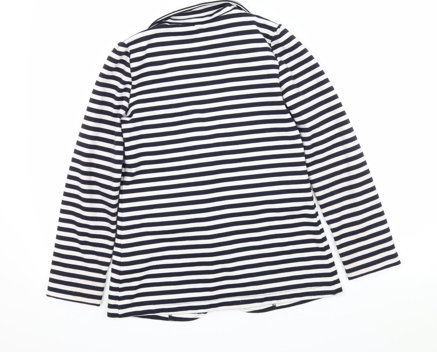 Young Dimension Girls Blue Striped Jersey Jacket  Size 12-13 Years