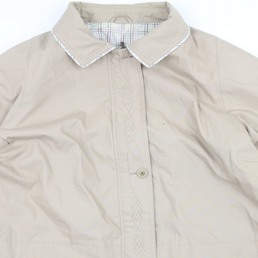 Bonmarché Womens Beige   Overcoat Coat Size XL