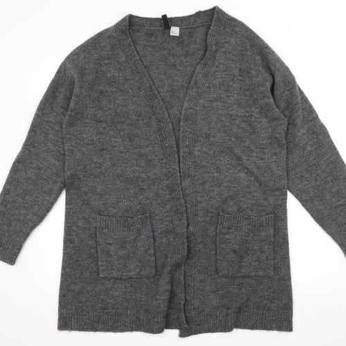 Divided Womens Grey  Knit Cardigan Jumper Size M