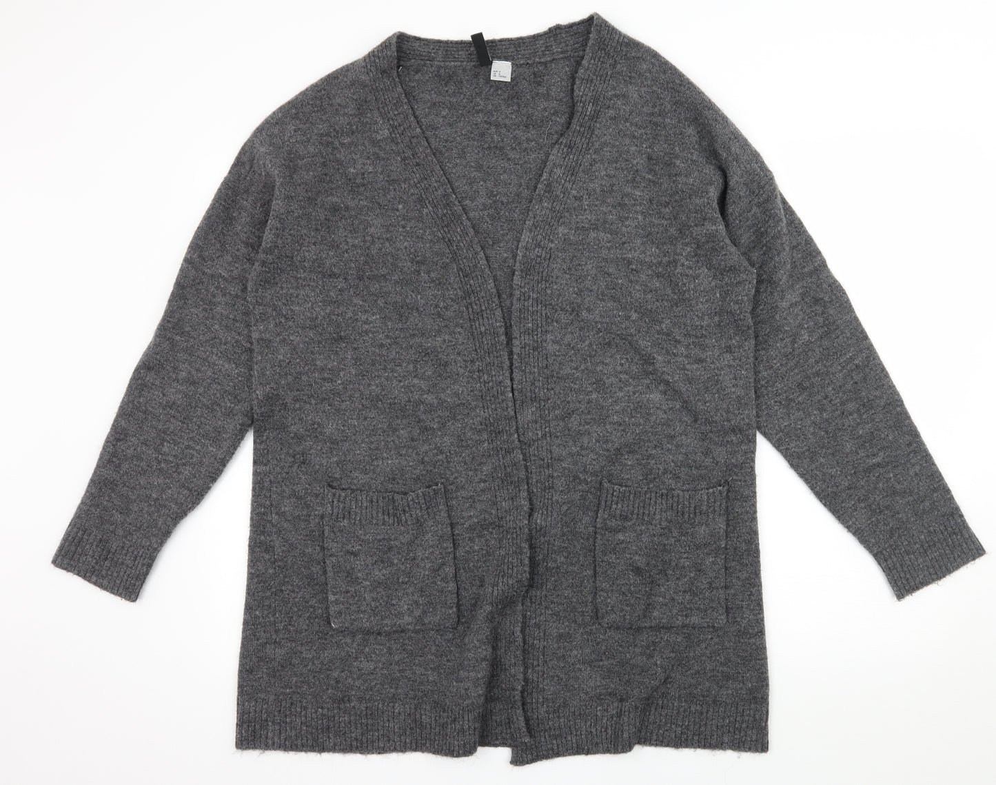 Divided Womens Grey  Knit Cardigan Jumper Size M