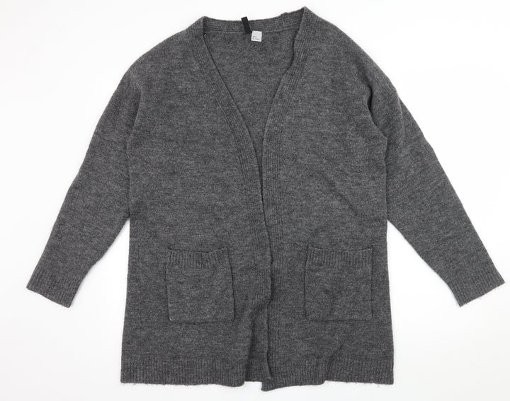 Divided Womens Grey  Knit Cardigan Jumper Size M