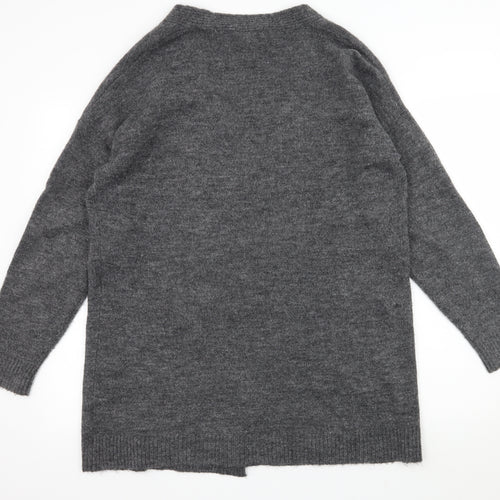 Divided Womens Grey  Knit Cardigan Jumper Size M