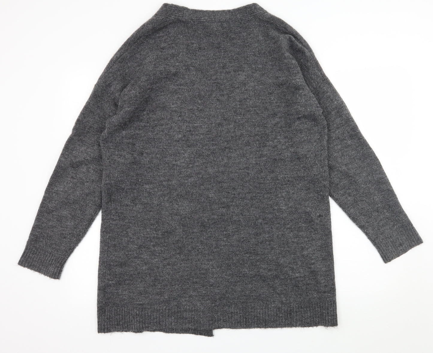Divided Womens Grey  Knit Cardigan Jumper Size M