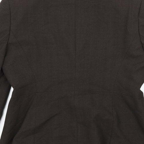 NEXT Womens Brown Check  Jacket Suit Jacket Size 12