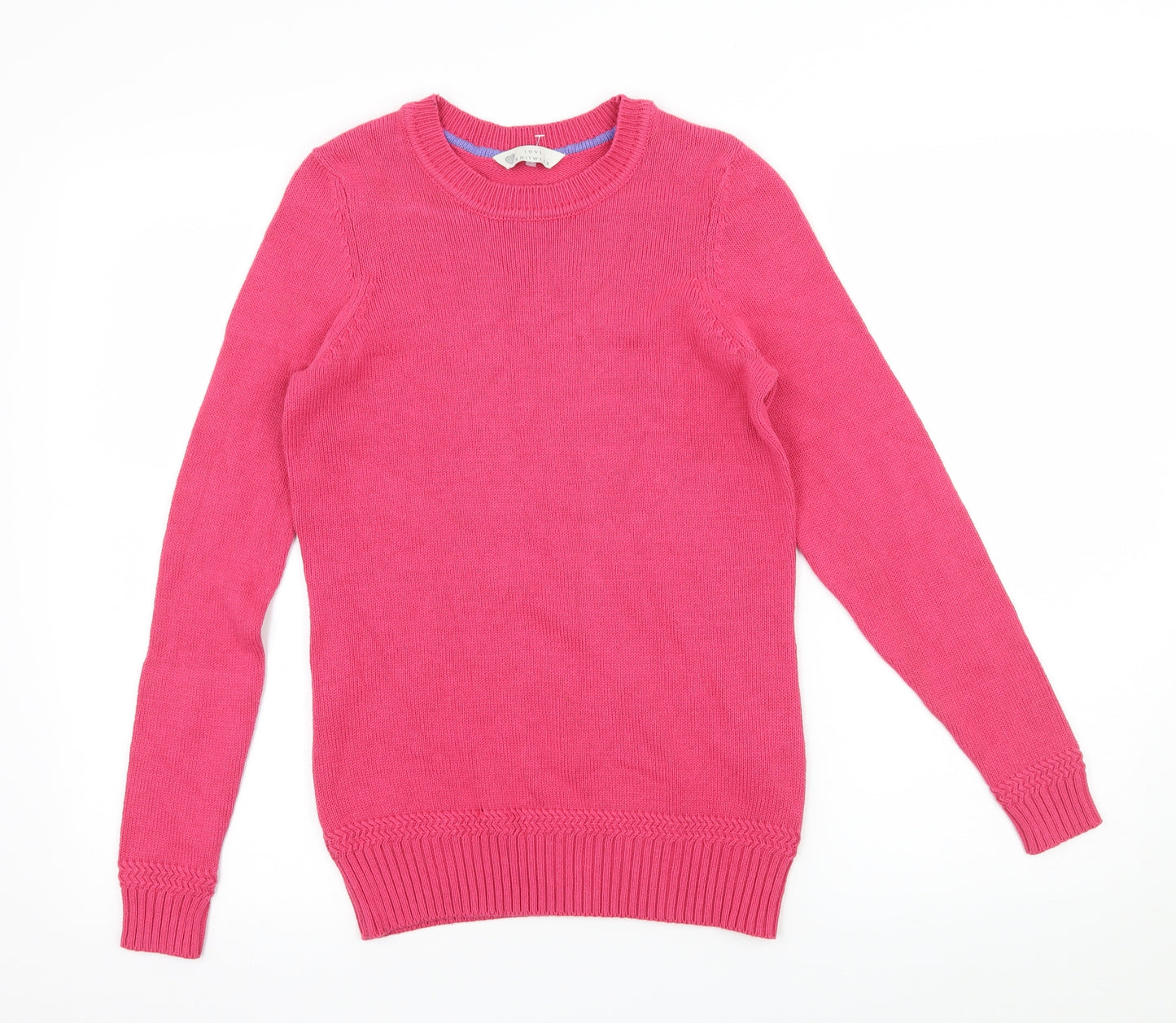 BHS Womens Pink  Knit Pullover Jumper Size 8