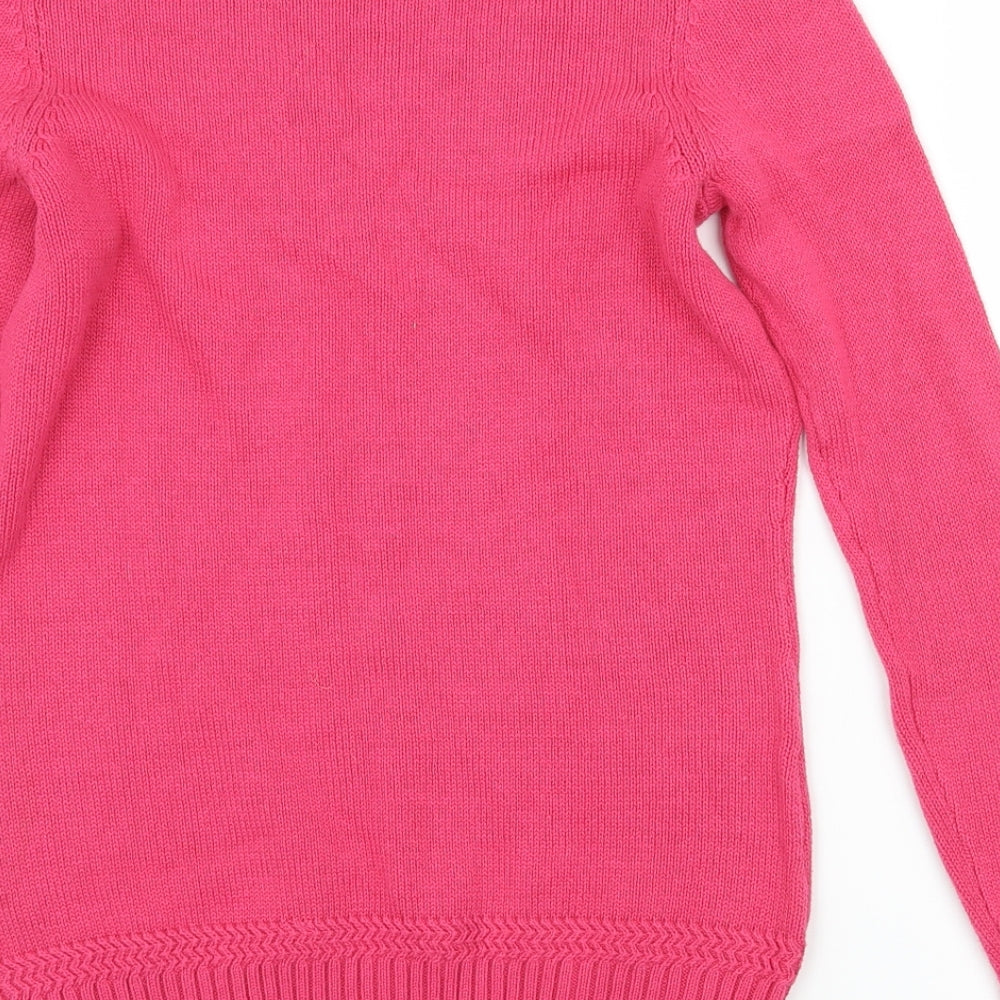 BHS Womens Pink  Knit Pullover Jumper Size 8