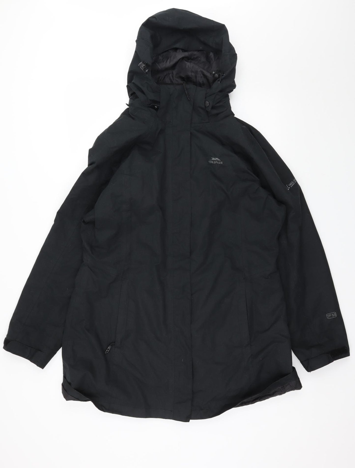 Trespass Mens Black   Rain Coat Coat Size XL