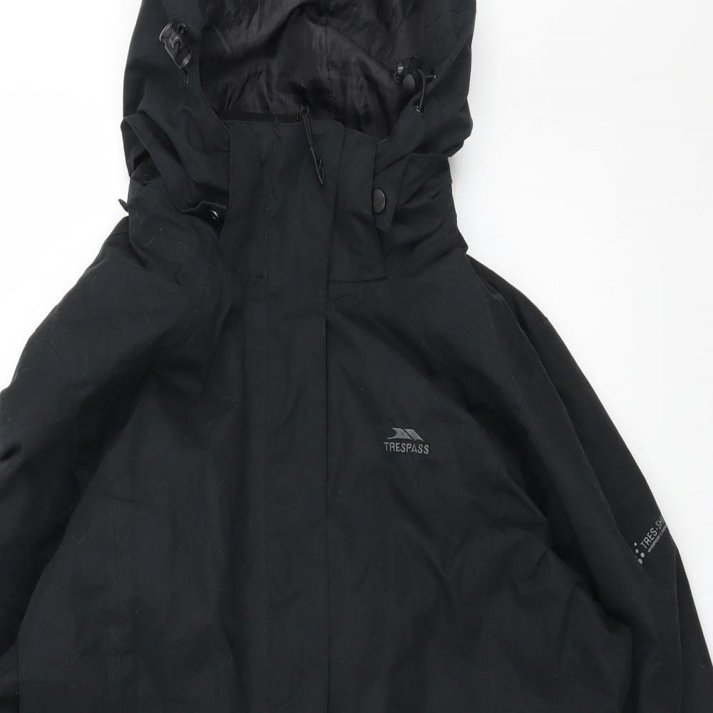 Trespass Mens Black   Rain Coat Coat Size XL