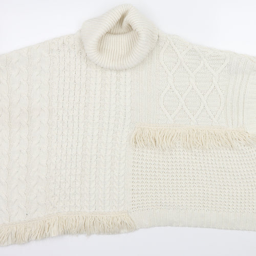 NEXT Girls White  Knit Pullover Jumper Size 11-12 Years