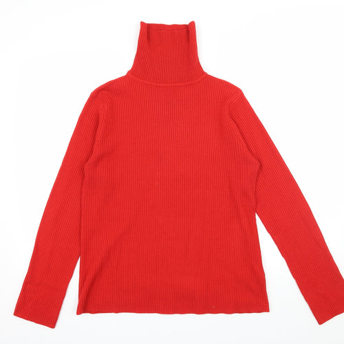 Mia Moda Womens Red  Knit Pullover Jumper Size XL