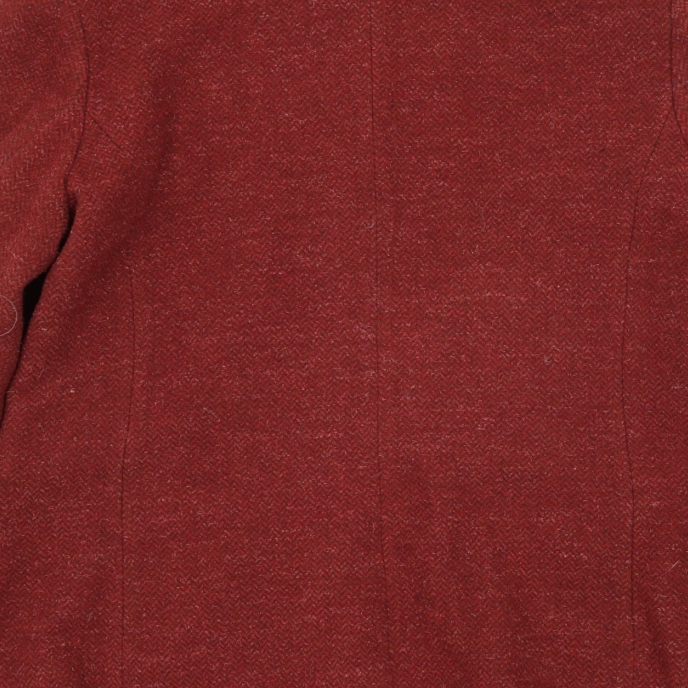 Birgitta Womens Red   Pea Coat Coat Size 12