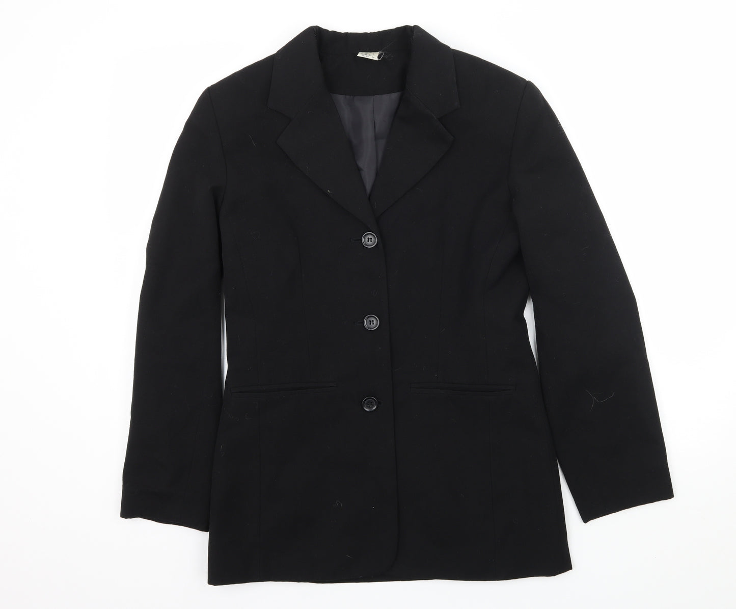 Preworn Womens Black   Jacket Blazer Size 8