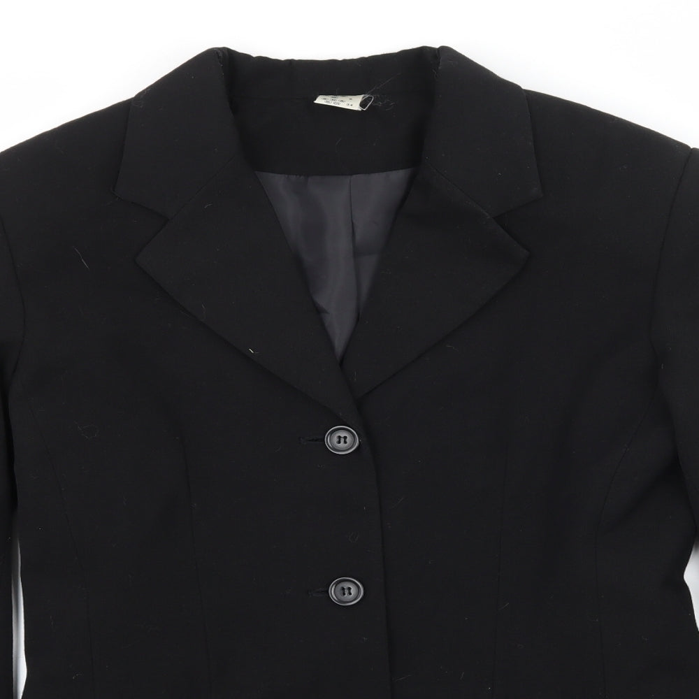 Preworn Womens Black   Jacket Blazer Size 8